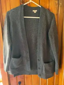 Fossil Classic Grey Button-Up Cardigan Sweater‎ with Pockets Casual Knitwear