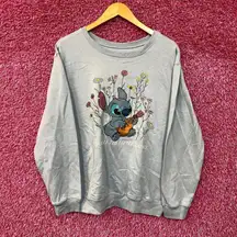 Stitch Enjoy All the Little Things Disney Movie Crewneck XL