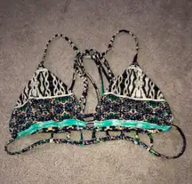 Express Swim Medium Bikini Top Multi Colored
