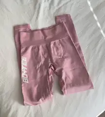 Bo & Tee Pink Scrunch Leggings 