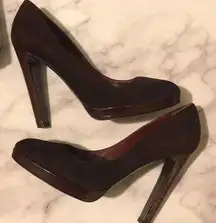 Sergio Rossi vero cucio suede italian pumps 39