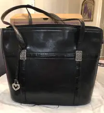 Berkeley Black Leather Shoulder Bag