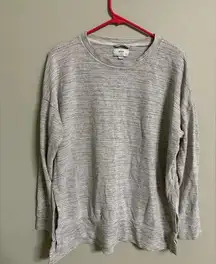 Aerie Grey Marled Light Weight Pull Over Crewneck Sweatshirt Women’s Size Small