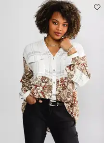 Gimmicks Paisley Pieced Button Down