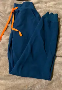 High Waisted Deep Reef Zamora Scrub Pants