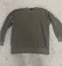 dark green crew neck