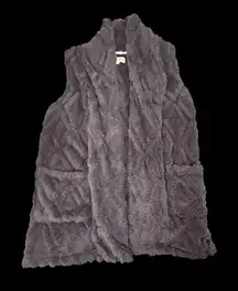 Koolaburra by UGG Gray Fuzzy Sherpa Vest | Size Small