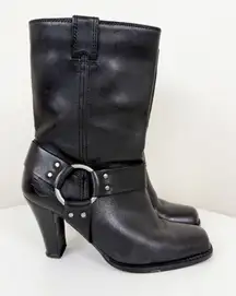 Harley-Davidson Nina Black Soft Toe Biker Motorcycle Riding Womens Boots