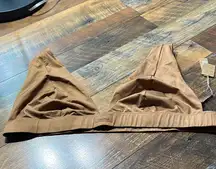 Skims Algodon Camel Plunge Bra Size 4x