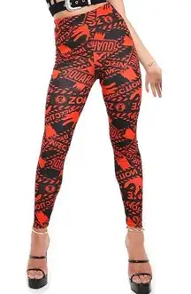 Zombie Caution Tape Leggings