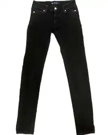 Just USA Womens Black Denim, High Waisted Skinny Jeans 3 NWOT