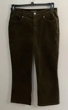 Cambio Jeans Corduroy‎ Crop Ankle Pants US 10 Green 29 X 25