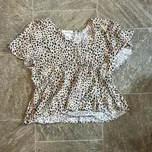 Urban Romantics Large Leopard Top