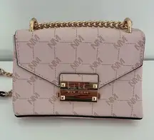 Nicole Miller Pink Mini Crossbody Purse