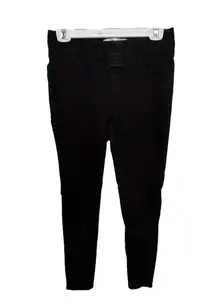 Old Navy The Rockstar Skinny Black Jeggings Pullover Denim Size 8 Women's