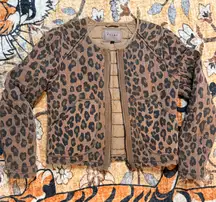 Blank NYC Quilted Cheetah Print Jacket