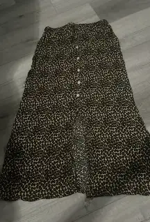 Cheetah print skirt