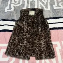 Dylan Animal Print Faux Fur Vest