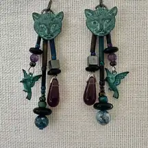 Catherine Medeiros & Thomas Holloway sterling silver Earrings – Cat & Hummingbir