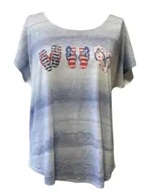 💛 USA flip flops top