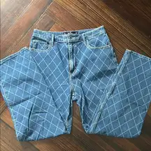 Women’s Blue Jeans with Pattern