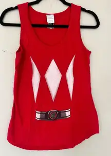 Red Power Rangers Tank Top Women’s Size Small