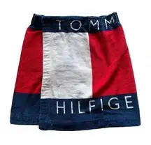 Tommy Hilfiger Towel Beach Shorts One Size Fits All RARE Big Flag One Size
