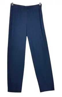 Chicos Travelers Pull On Pants Navy Blue SP Or 0