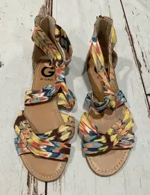 NWOT G BY GUESS ROPE KNOT SLOANE SANDALS