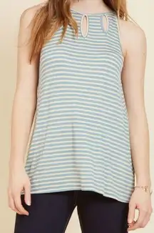 Paradise Stripe Shoutout to Cutouts Tank - 1X NWOT