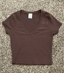 V Neck Crop Top