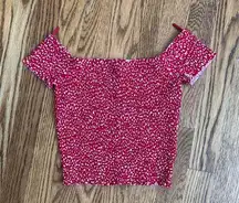 Garage short sleeve, smocked crop top