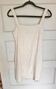 White Lace Mini Dress