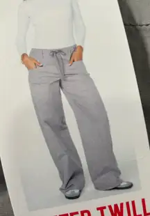 Celebrity Pink Butter Twill Wide Leg Pants Gray Size Large NWT Oversied Relaxed