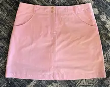 Annika Cutter & Buck Skort Golf Tennis Women’s Plus Size 14 Pink Pockets Zip