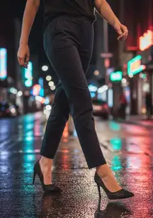 Nine West Tatiana Pointed Toe Heels – Size 9 Gray Silver Shimmer