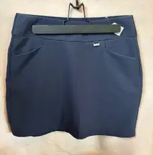 Navy Blue Skirt with Pockets and shorts