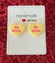 New Valentines Candy Heart Earrings 