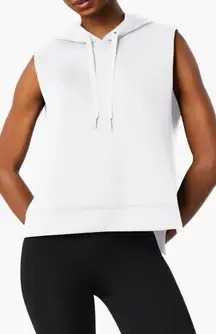 SPANX AirEssentials White Sleeveless Hoodie Size XS