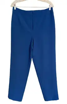 Ann Taylor Factory Womens Pants Size 8 Blue Straight Leg Hook and Eye Close
