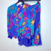 Neiman Marcus Montage Night Vintage Skirt and Top Set Size XL