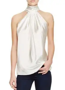 silk sleeveless Highneck top