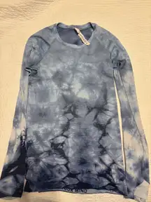 Lululemon Tie-Dye Swiftly Tech Long Sleeve Blue