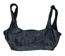 L.A. Hearts Pac Sun Black Sparkle Bikini Top