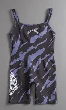 NWT Darc Sport Everson Sierra Bodysuit Medium Black Purple Wolves Womens