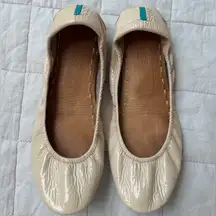 Tieks Biscotti Cream Patent Leather Ballet Flats - 8