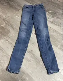 Levi's 721 High Rise Skinny Jeans Womens Size 24 Light Wash Stretch‎ Z-337