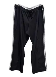 Made For Life Athletic Side Stripe Track Pants Black White Women’s Size XL