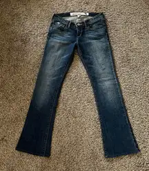 flare medium wash jeans