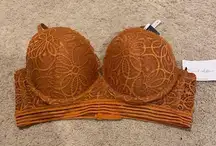 Orange adjustable bra